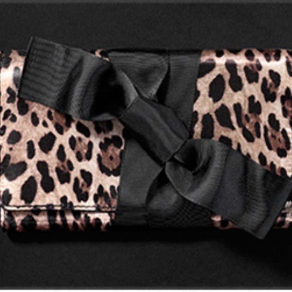 Leopard Print Travel Jewelry Clutch